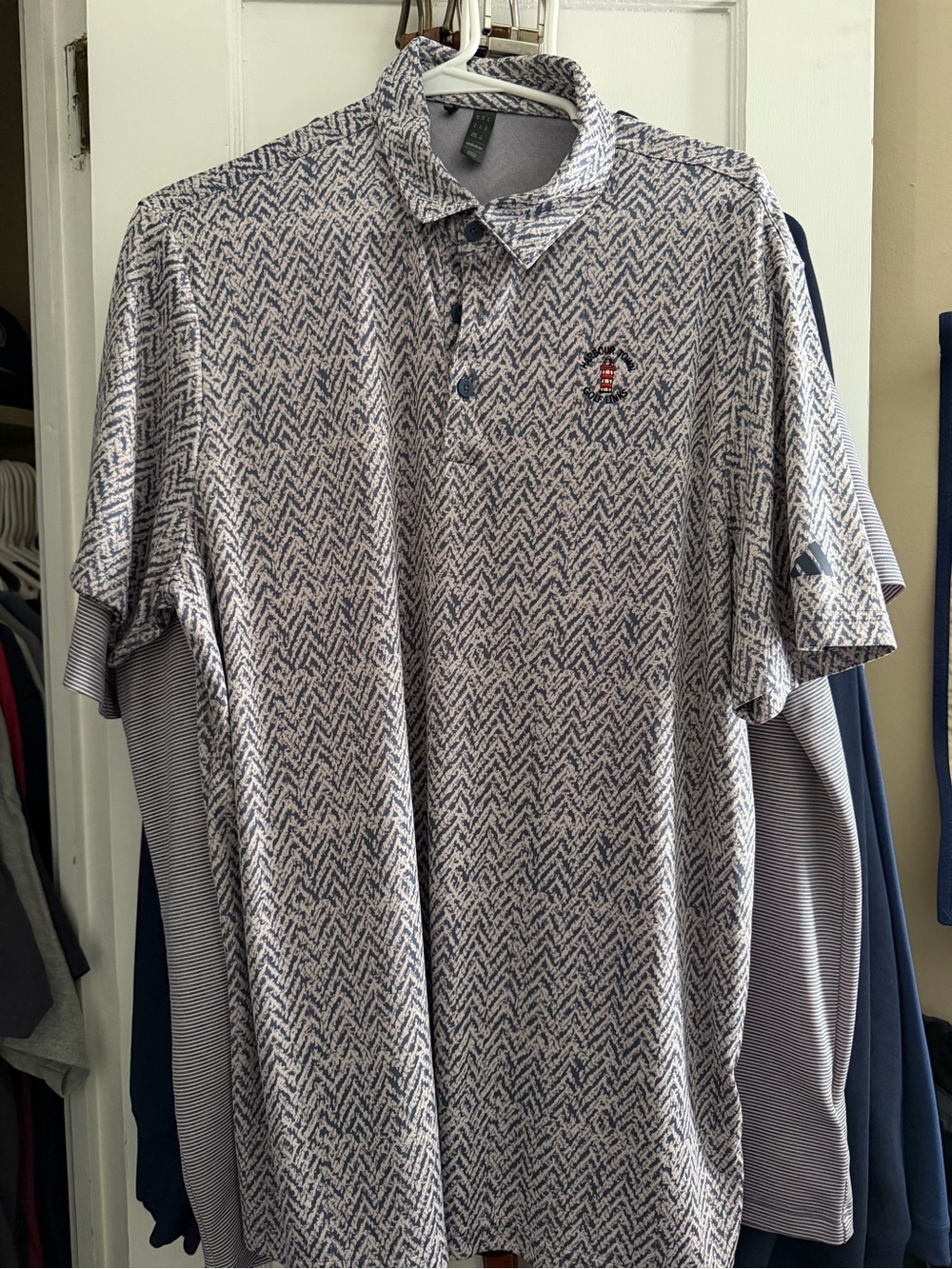 Harbour Town Adidas Patterned Polo Shirt